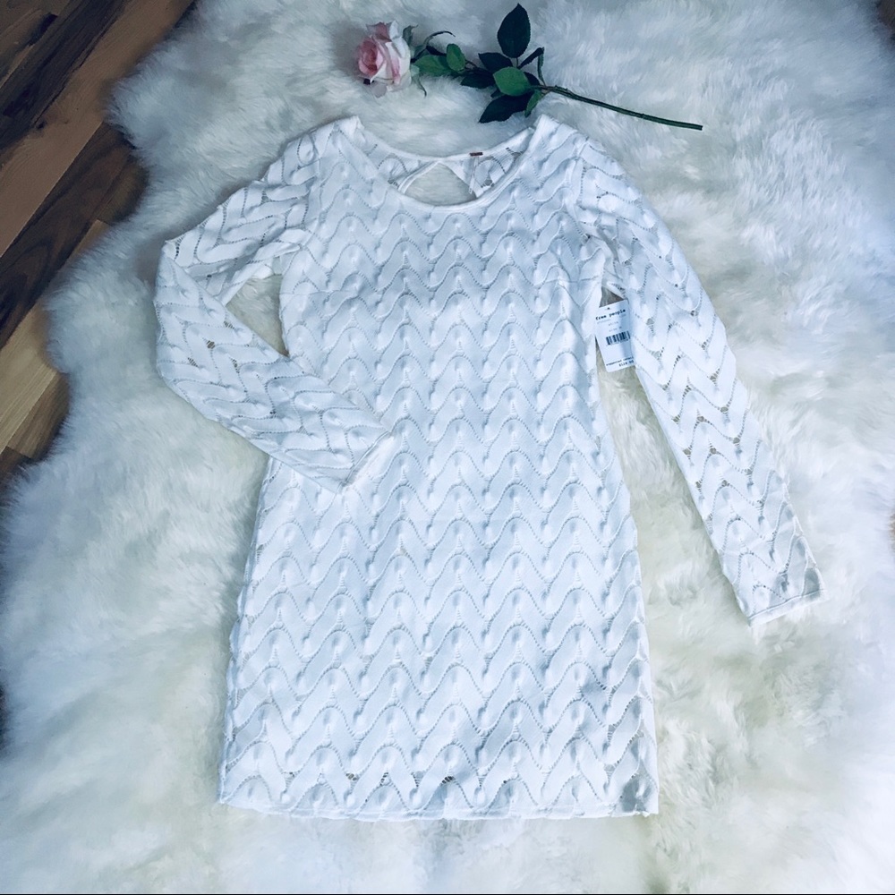 Free People White Dress NWT, size M